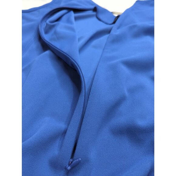 Catherines Black Label Size 4X Womens Blue Sleeveless Stretch Midi Dress New - Picture 7 of 13